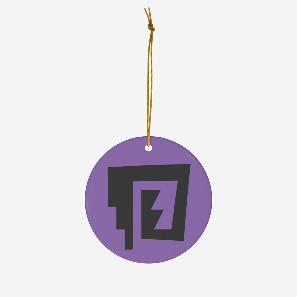 Blue Rain Ceramic Ornament