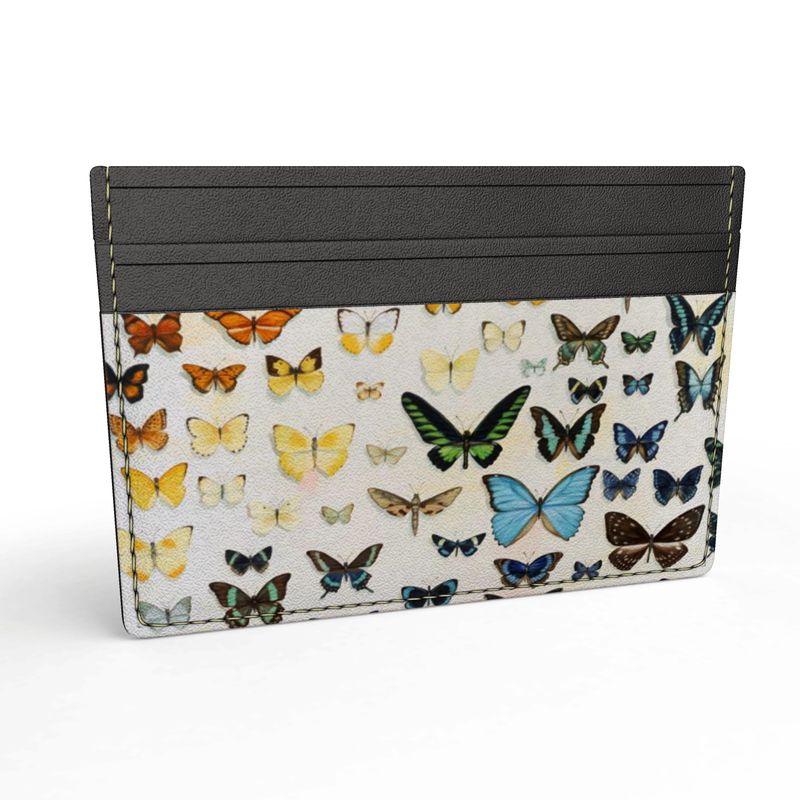 Butterfly Rainbow Leather Card Holder — Blue Rain Print Shop