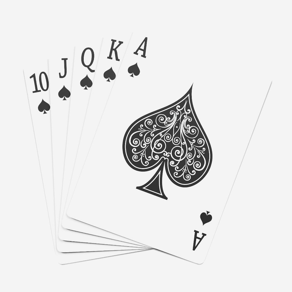 Monochromatic Black Playing Cards